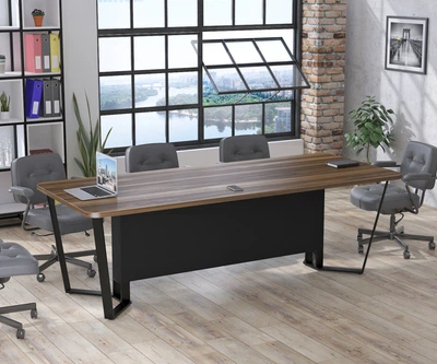 Стол для переговоров V-240 Loft Design Орех Модена Без розеток