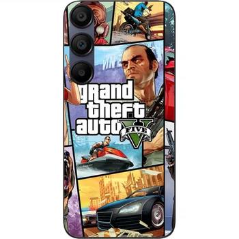 Силиконовый чехол SMTT для Samsung A15 Galaxy A155F с картинкой Игра GTA