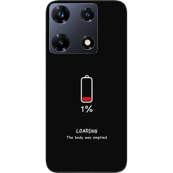 Силиконовый чехол SMTT для Infinix Note 30 Pro 4G (X678B) с картинкой Зарядка
