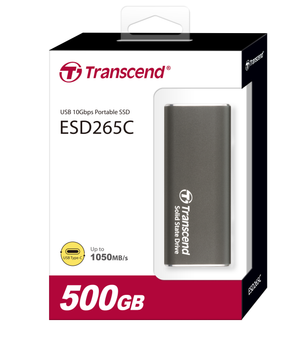 Зовнішній SSD накопичувач Transcend Portable Type-C ESD265C 500GB (TS500GESD265C)