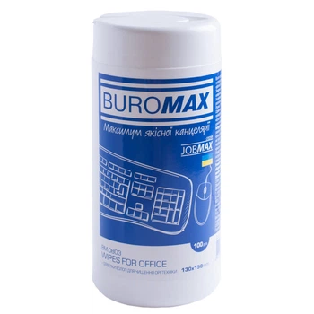 Чистящие салфетки для оргтехники BuroMax JobMAX 100 шт (BM.0803)