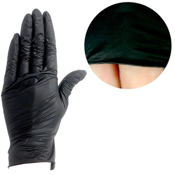 Перчатки нитриловые AMPri pura comfort black черные S (0310131)