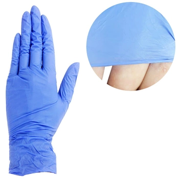 Перчатки нитриловые Blue eco-plus синие S (0310127)