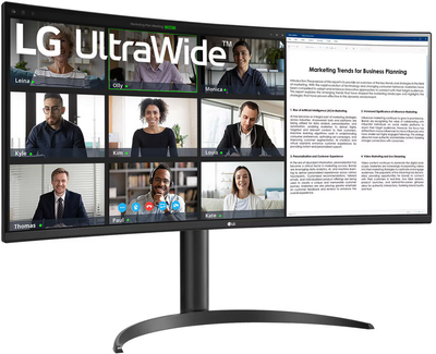 Монітор 34" LG UltraWide 34WR55QC-B.AEU