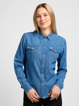 Koszula damska jeansowa Lee 112320215 M Niebieska (5401018885811)