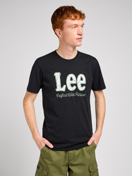 Koszulka męska Lee 112349540 XL Czarna (5401019808253)