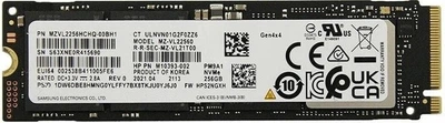 Накопичувач SSD 256GB Samsung PM9A1 M.2 2280 PCIe 4.0 x4 V-NAND 3bit MLC (MZ-VL22560_OEM) OEM