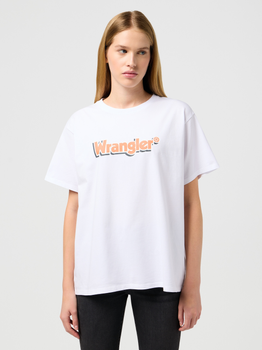 Koszulka damska bawełniana Wrangler 112350634 S Biała (5401019850948)