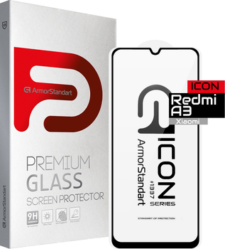 Захисне скло ArmorStandart Icon для Xiaomi Redmi A3 Black (ARM74452)