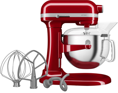 Кухонна машина KitchenAid Artisan 5KSM60SPXEER 5.6 л з підйомною чашею червоний