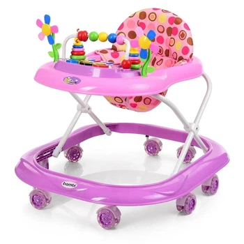 Детские ходунки-каталка Bambi M 3619 Фиолетовый/розовый