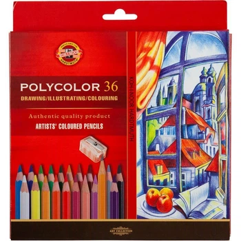 Карандаши цветные Koh-i-noor POLYCOLOR художественные 36цв (3835)