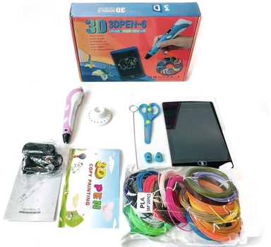 3D-ручка з планшетом 3D Pen-6 з Lcd дисплеєм Світ Фантазій у твоїх руках