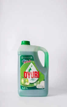 Средство для мытья посуды DYURI Зеленое яблоко 5 л