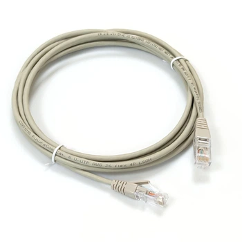 Патч-корд кат. 6, 26AWG Slim, D4мм, RJ45-RJ45, сірий, 5 м, U-UTP, LSZH, Corning
