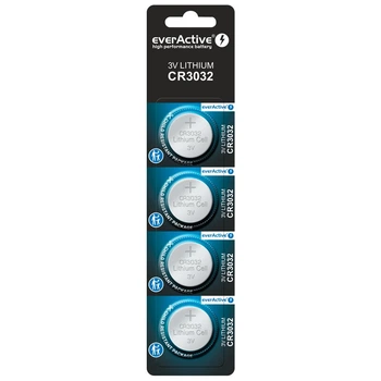 Батарейка литиевая everActive CR30324BL, 3V, блистер 4шт