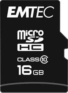 Karta pamięci Emtec microSD Class10 Classic 16GB + adapter SD (ECMSDM16GHC10CG)