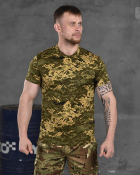 Армейская мужская потоотводящая футболка Йода (Yoda) M пиксель (86480)