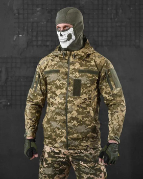 Тактическая мужская куртка рип-стоп весна/лето S пиксель (86775)