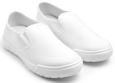 Мужские белые слипоны Roxy от Litma 45 (30 см.)