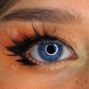Цветные контактные линзы синие 5ht Fresh Lady