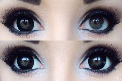 Кольорові контактні лінзи чорні обідок Beauty Eye Black Eyeshare