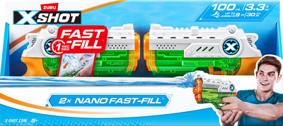 Набір водних бластерів Zuru X-Shot Fast Fill Nano Double Pack (193052045553)