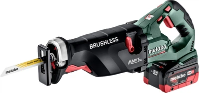 Пила шабельна акумуляторна Metabo SSEP 18 LTX BL MVT 18V + два акумулятори та зарядний пристрій (602258810)