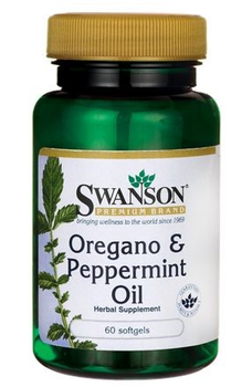Suplement diety Swanson Premium Oregano & Peppermint Oil 60 kapsułek (087614116532)