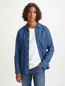 Koszula jeansowa męska Levi's Ls Battery Hm Shirt Slim 86625-0023 S Granatowa (5401105318529)