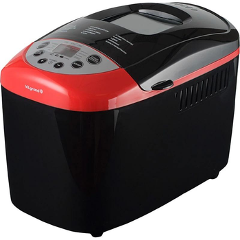 Хлібопічка побутова VILGRAND VBM 85152 Black Red компактна для дому 850Вт