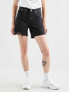 Szorty jeansowe damskie Levi's 501 Mid Thigh Short 85833-0016 25 Czarne (5400970000423)