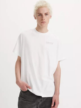 Футболка бавовняна чоловіча Levi's Ss Relaxed Fit Tee 16143-1230 S Chrome Headline Whit (5401128653102)