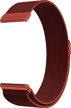 Ремінець BeCover Milanese Style для Amazfit Stratos (22mm)/ Stratos 2/2S/3 /Amazfit GTR 2/Amazfit GTR 47mm/Amazfit GTR Lite 47mm/Amazfit Nexo/Amazfit Pace/Amazfit GTR 3 Pro/Amazfit GTR 4 Red Wine (BC_707733)