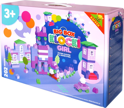 Klocki konstrukcyjne Baczek Big Box Girl 202 elementy (5905914002209)