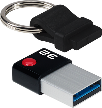 Pendrive Emtec Nano Ring T100 32GB USB 3.2 Black (ECMMD32GT103)
