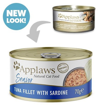 Karma mokra dla kotów Applaws Wet Cat Food Senior tuna sardines 70 g (5060708560836)