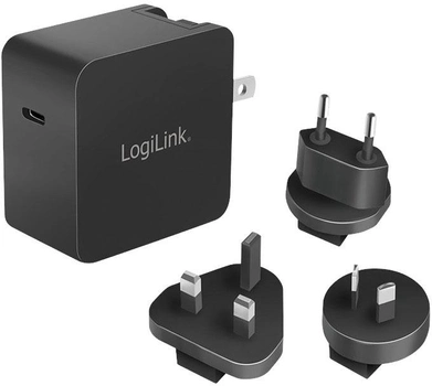 Ładowarka sieciowa Logilink USB Travel Charger USB-CF PA0302 Black (4052792069723)