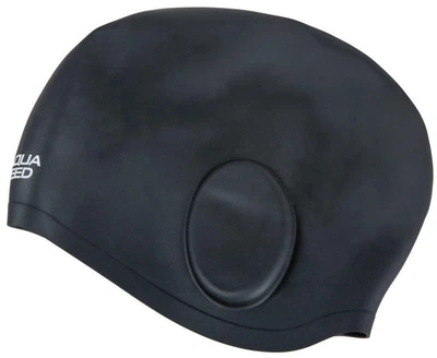 Шапка для плавания Aqua Speed EAR CAP VOLUME 60475 черный Уни OSFM