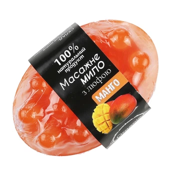 Массажное мыло "Манго" с люфой 100 г