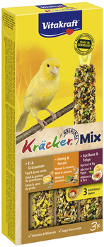 Smakołyki dla kanarek Vitakraft Kracker Mix Honey/fruit/egg 80 g (4008239212290)