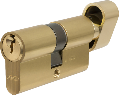 Циліндр ABUS KE50 MM Z35/K35 ключ-поворотник 35/35 Матова латунь