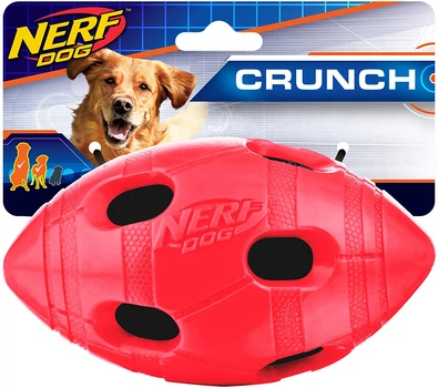 Футбольный мяч для собак Nerf Dog Rubber Bash с интерактивным светодиодом, Large
