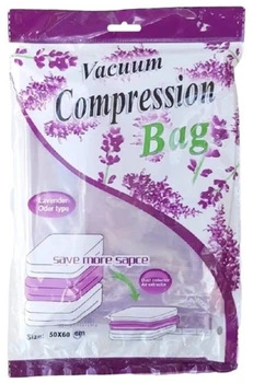 Вакуумний пакет для одягу Stenson ароматизований 50х60 см R26095 (lavender)