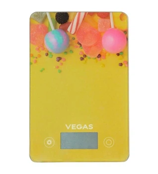 Весы кухонные стеклянные Vegas VKS-7208KSR