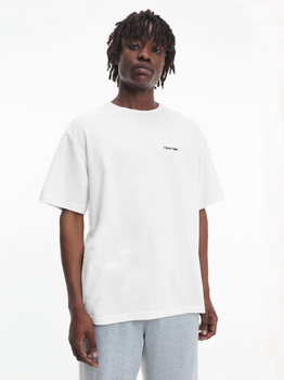 Koszulka męska długa Calvin Klein Underwear 000NM2298E-100 M Biała (8719856377618)