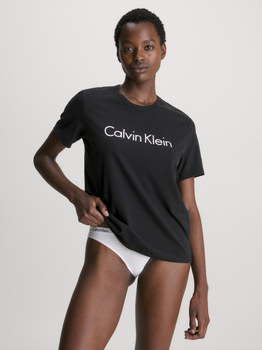 Футболка бавовняна жіноча Calvin Klein Underwear 000QS6105E-001 L Чорна (8719113341352)