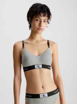 Бюстгальтер бавовняний Calvin Klein Underwear 000QF7218E-P7A S Сірий (8720107348004)
