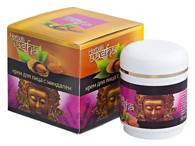 Крем для лица "С миндалем" Aasha Herbals Cream 50ml (664771-579266-2)