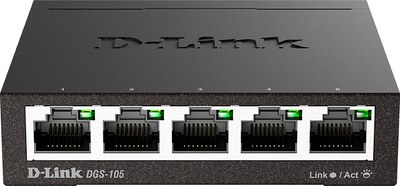 Комутатор D-Link DGS-105 L2 Gigabit Ethernet 10/100/1000 (DGS-105/E)